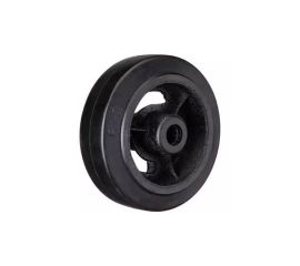 Колеса большегрузные неповоротные чугунные обрезиненые