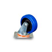 Колесо поворотное из эластичной резины MW70 100 мм