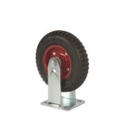 Колесо большегрузное неповоротное PF 200 200 мм резина с протектором (F)