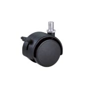 Колесо мебельное поворотное TWTB 40 40 мм с болтом и тормозом