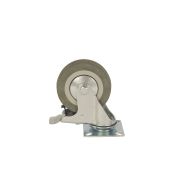 Колесо аппаратное поворотное SCgb 42 100 мм с тормозом (F)